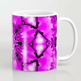 Eastern Redbud And The Bee Kaleidoscope Neon Pink Coffee Mug