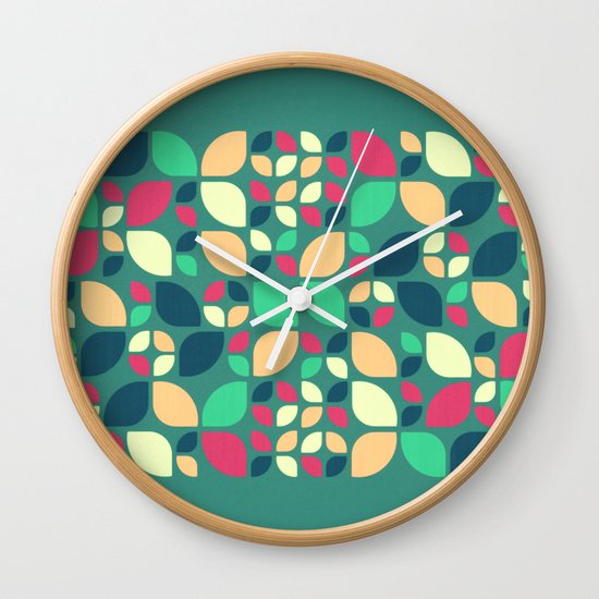 Vintage Spring Pattern II Wall Clock
