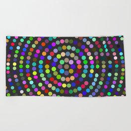 No.25 Colorful Circle Dots Beach Towel