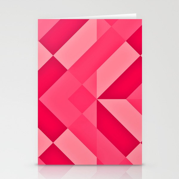 Shades of Pink abstract Stationery Cards