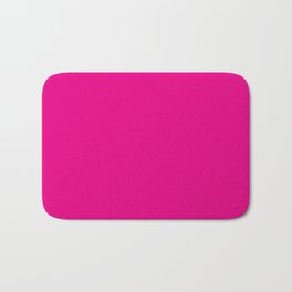 Fuchsia Pink Solid Color Bath Mat