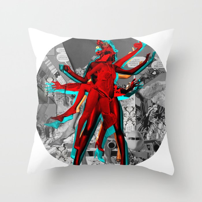 Essence Of Life · Trying to Escape · bw · Crop Circle Throw Pillow