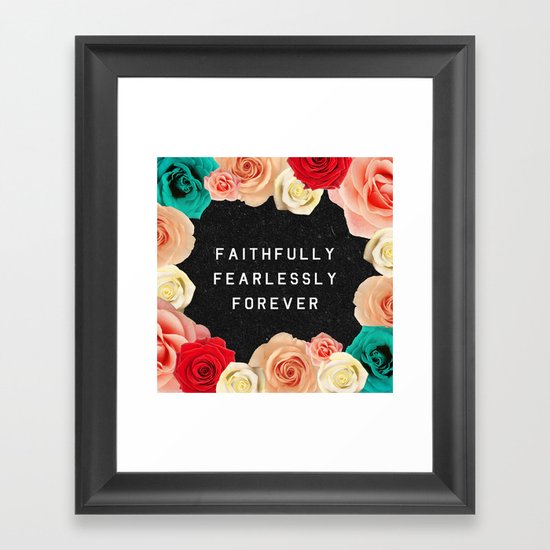 FOREVER Framed Art Print