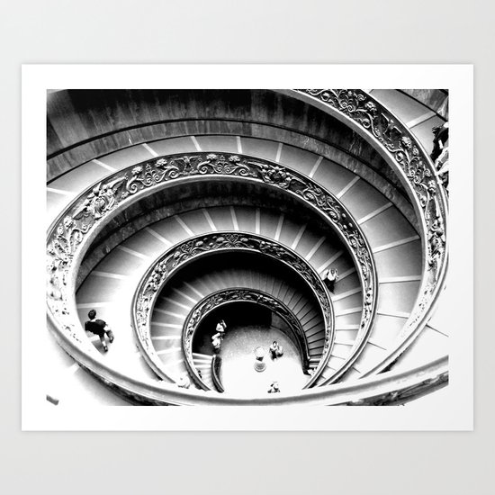 Spiral Staircase, Vatican Museum Art Print