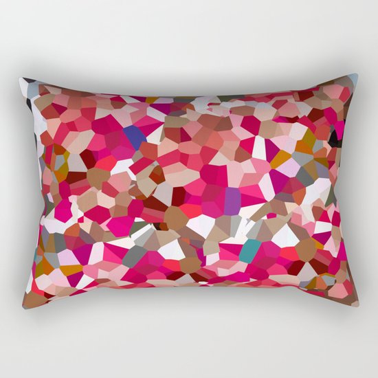 Ruby Red Heart Moon Love Rectangular Pillow
