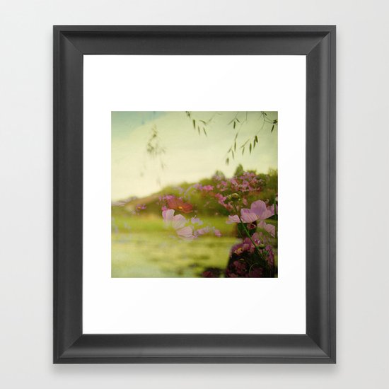 the air smelled like lightning Framed Art Print