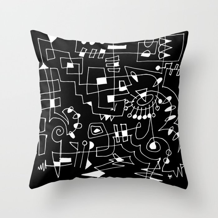 Circuit II Throw Pillow