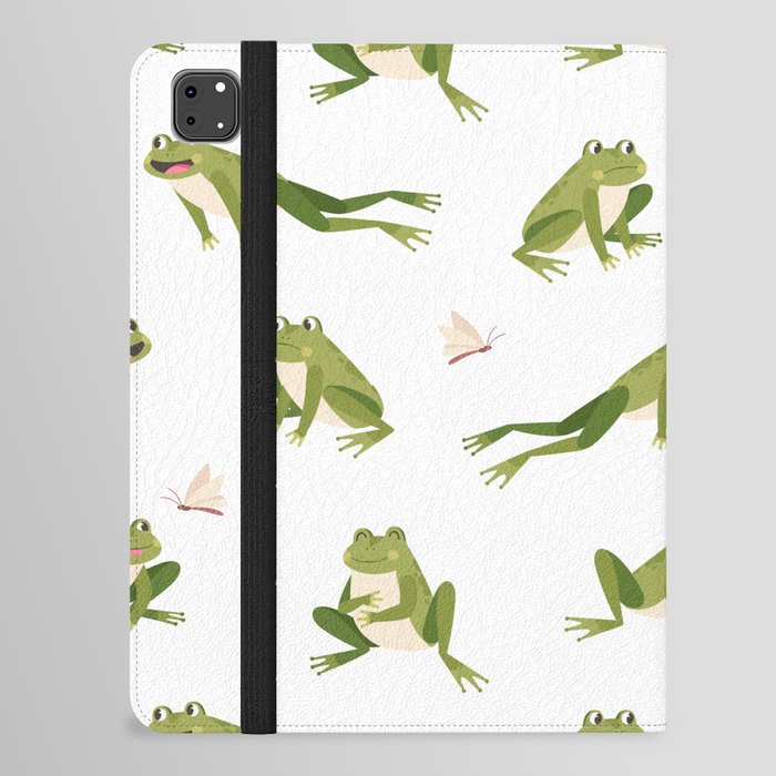 Frogs Pattern iPad Folio Case