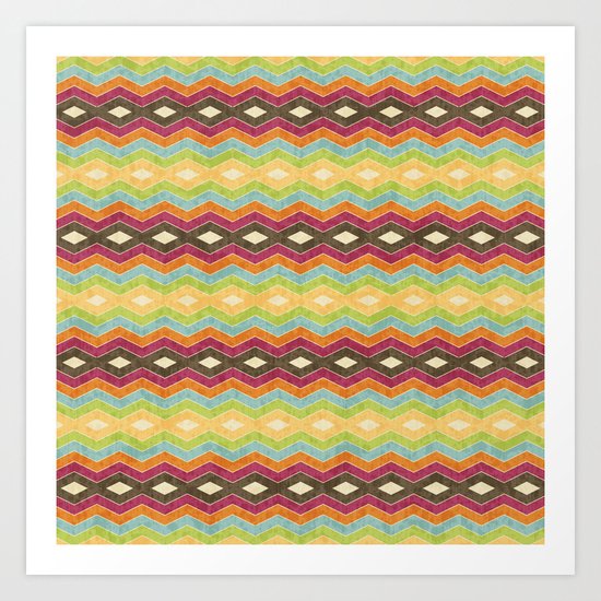 Chevron norvehC Art Print