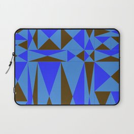 Abstraction_GEOMETRIC_BLUE_TRIANGLE_PATTERN_POP_ART_1130A Laptop Sleeve