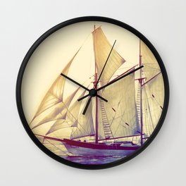 Afternoon Sail Wall Clock