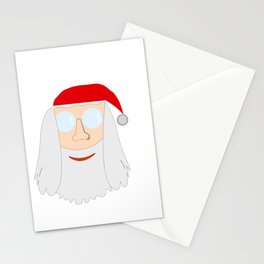Santa Head Stationery Cards