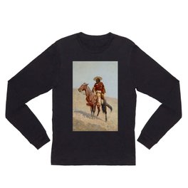 “Mexican Vaquero Horseman” by Frederick Remington Long Sleeve T Shirt | Painting, Horseman, Vaquero, History, Mexican, Cowboys, Indians, Frontier 