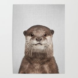 Otter - Colorful Poster