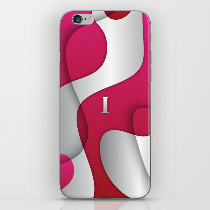 Personalized I Letter on Pink & White Gradient, Awesome Gift Idea, iPhone Case, Gift Geschenk iPhone-Hülle iPhone Case iPhone Skin