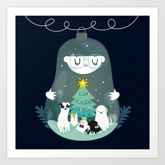 Happy holidays Art Print