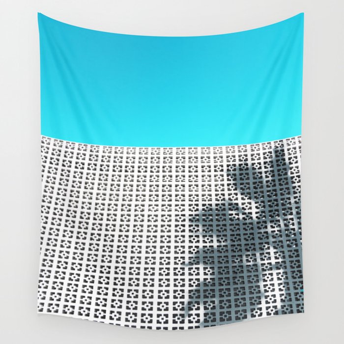 Parker Palm Springs with Palm Tree Shadow Wall Tapestry
