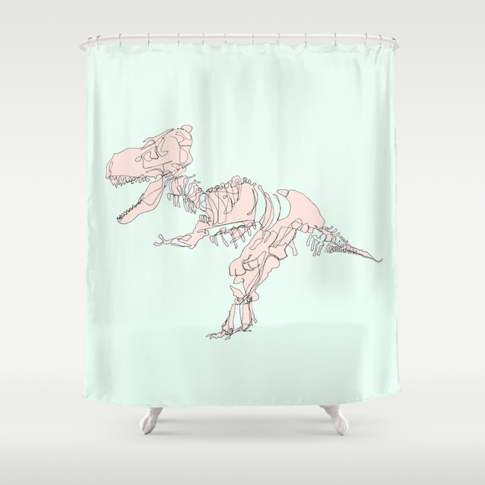 Pastel T Rex Shower Curtain By Shannonfrazee Society6