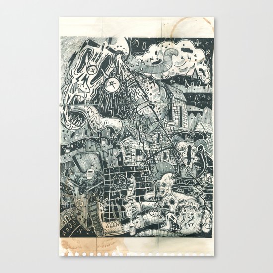 N.A.S.A. Control Canvas Print