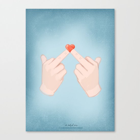 love Your enemies Canvas Print