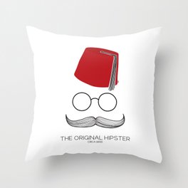 The Original Hipster Throw Pillow