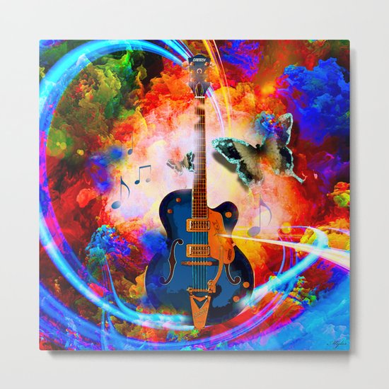 GUITAR Metal Print