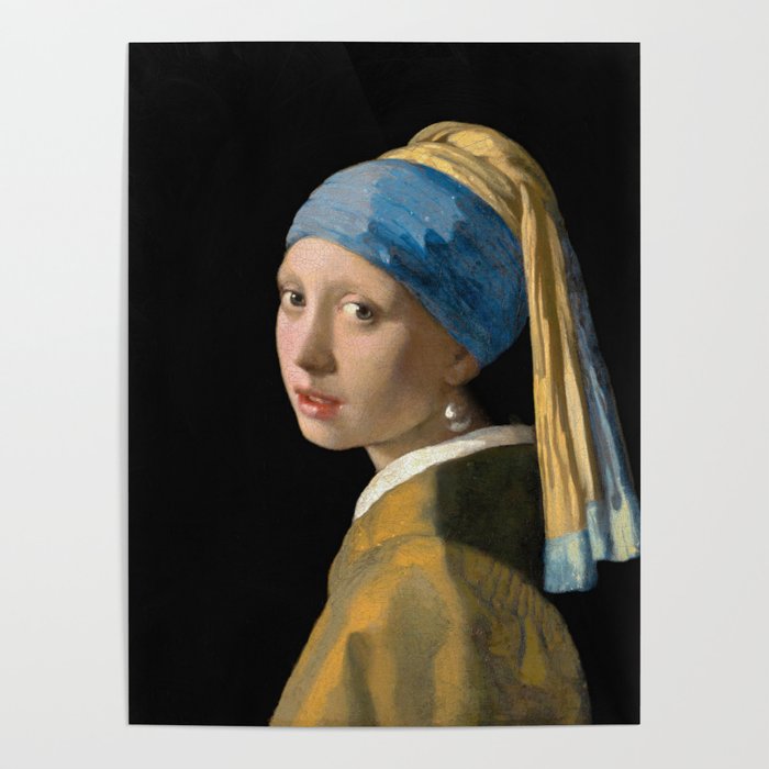 Johannes Vermeer - Girl with a Pearl Earring Poster