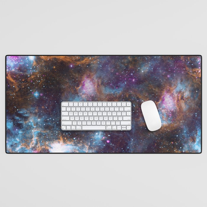 Magical Cosmic Stardust Nebula  Desk Mat