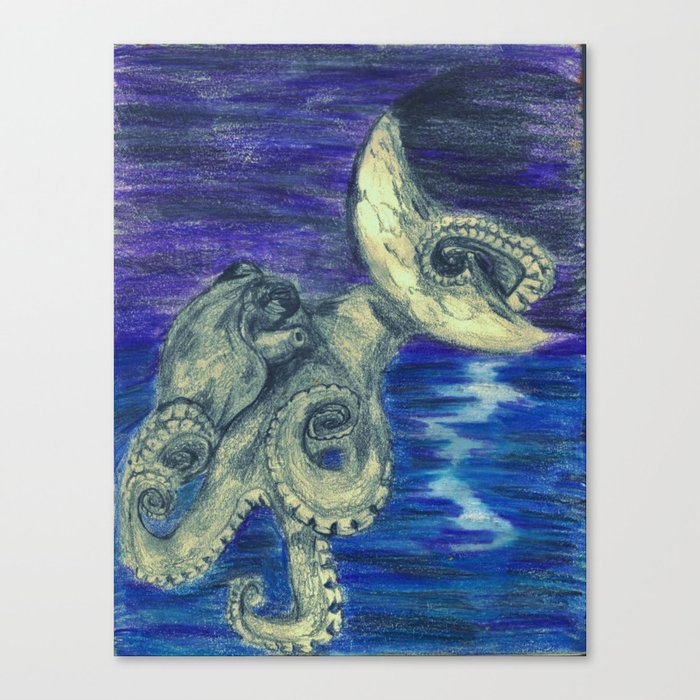 Noctopus Canvas Print