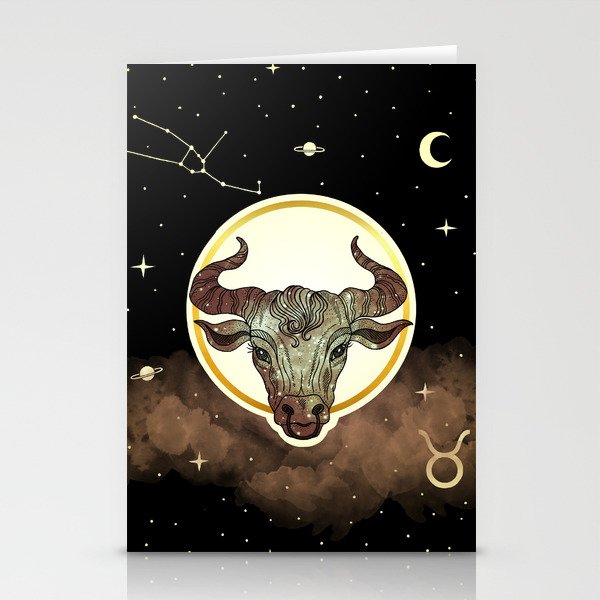 Taurus [Zodiac Signs] Stationery Cards