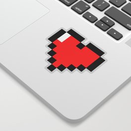 Pixel Heart Sticker Sticker