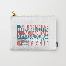 Om Purnamadah Mantra Yoga Carry-All Pouch