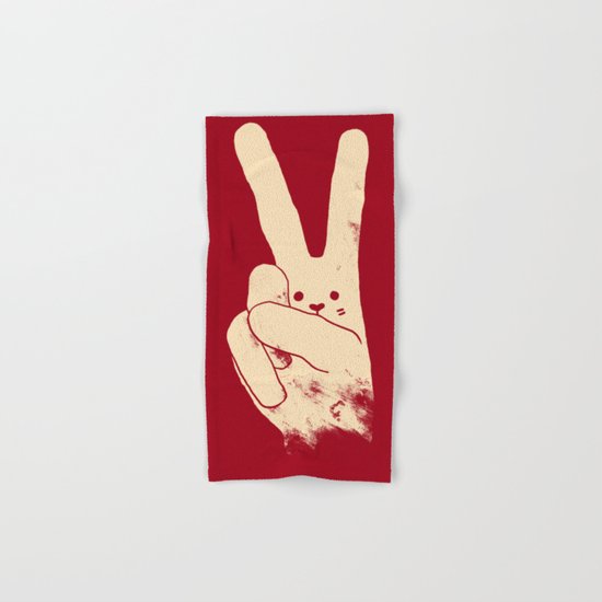 Love Peace and Carrots Hand & Bath Towel
