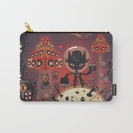 DJ Hammerhand cat - party at ogm garden Carry-All Pouch