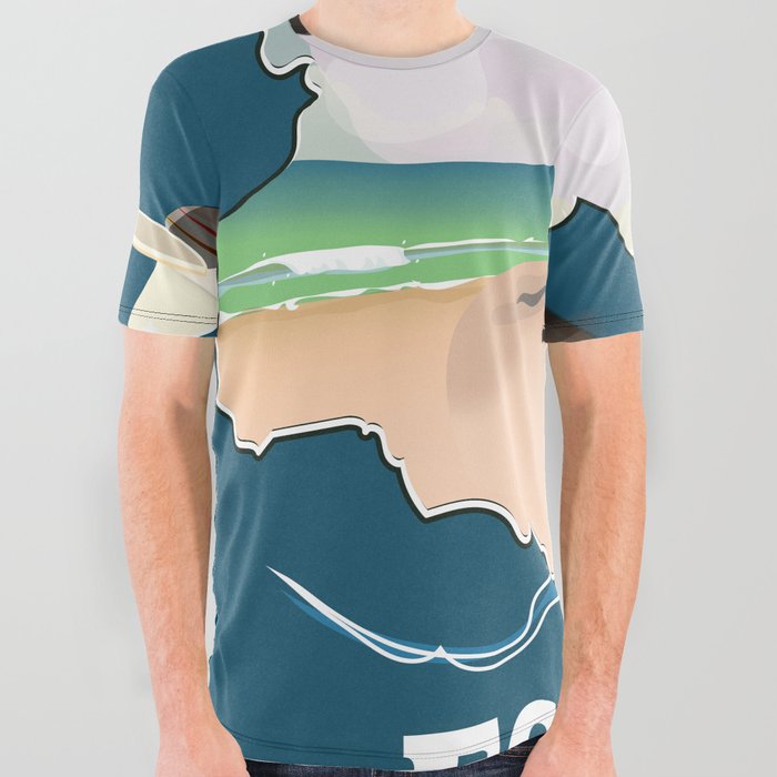 Essex East Anglia map All Over Graphic Tee