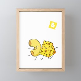 Mac And Cheese Gift Macaroni Cheesy Noodle Framed Mini Art Print