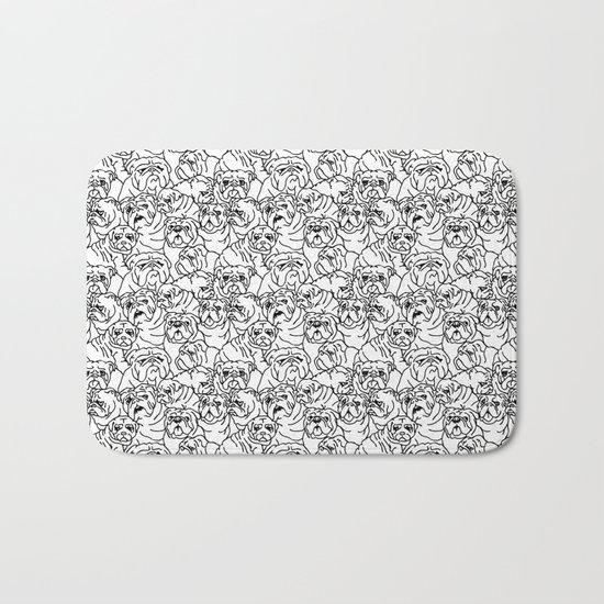 Oh English Bulldog Bath Mat