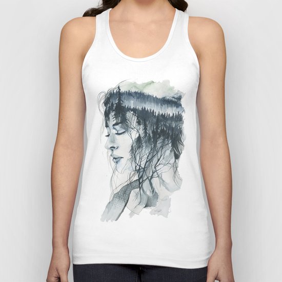 Into thick woods alone Unisex Tank Top