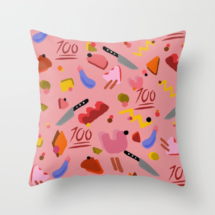 Aubergine Throw Pillow By Mirandalorikeet Society6