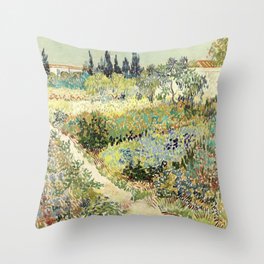 Vincent Van Gogh : Garden at Arles Throw Pillow