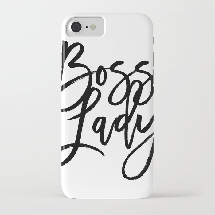 Boss Lady Typography Art iPhone Case