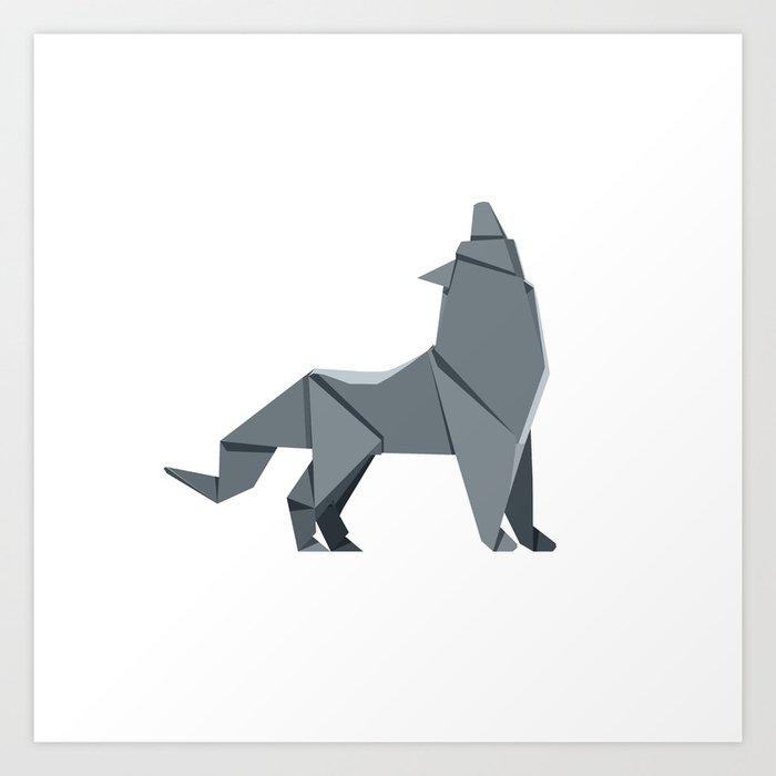 Origami Wolf
