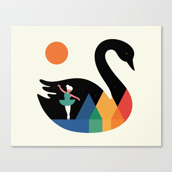 Swan Dance Canvas Print