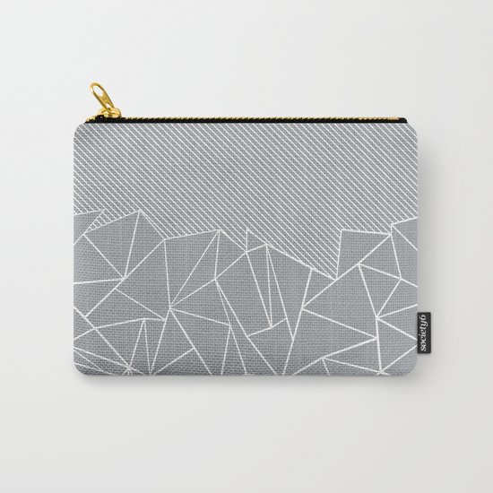 Ab Linear Grey Carry-All Pouch