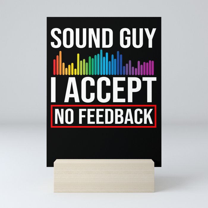 Audio Engineer Sound Guy Engineering Music Mini Art Print