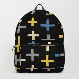 Cross Pattern Backpack