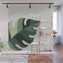 Cat and Plant 12C Wall Mural
