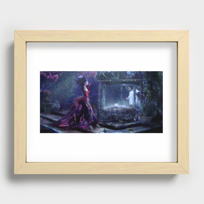 Seduction and the Rose Queen Recessed Framed Print