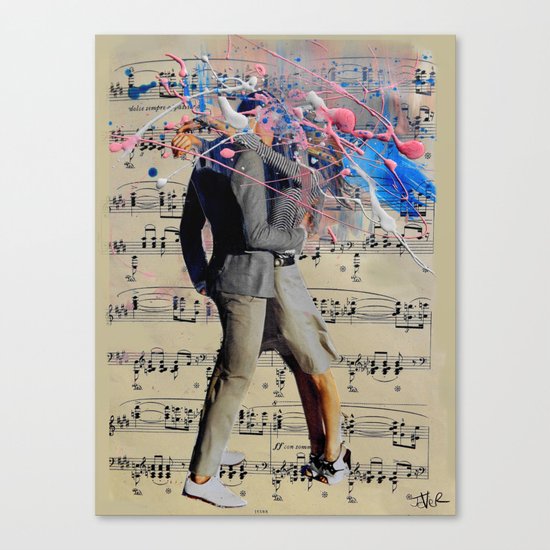 THE ART OF KISSING Canvas Print