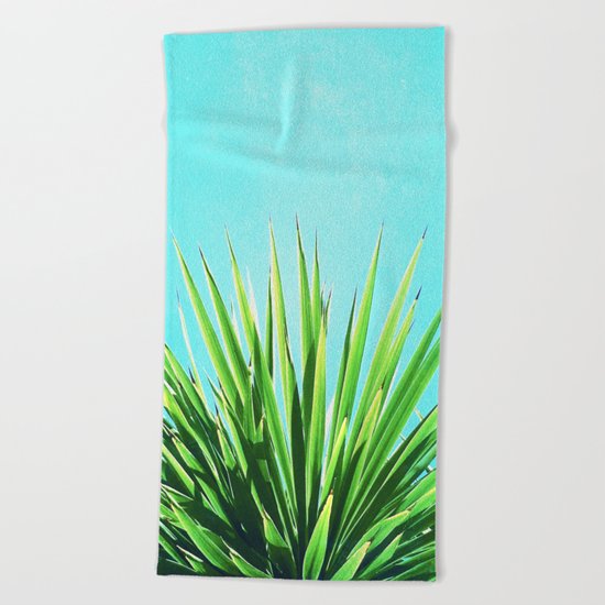 Solar Yucca Palm Beach Towel